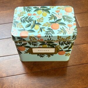 Rifle Paper Co Recipe Tin Citrus Floral